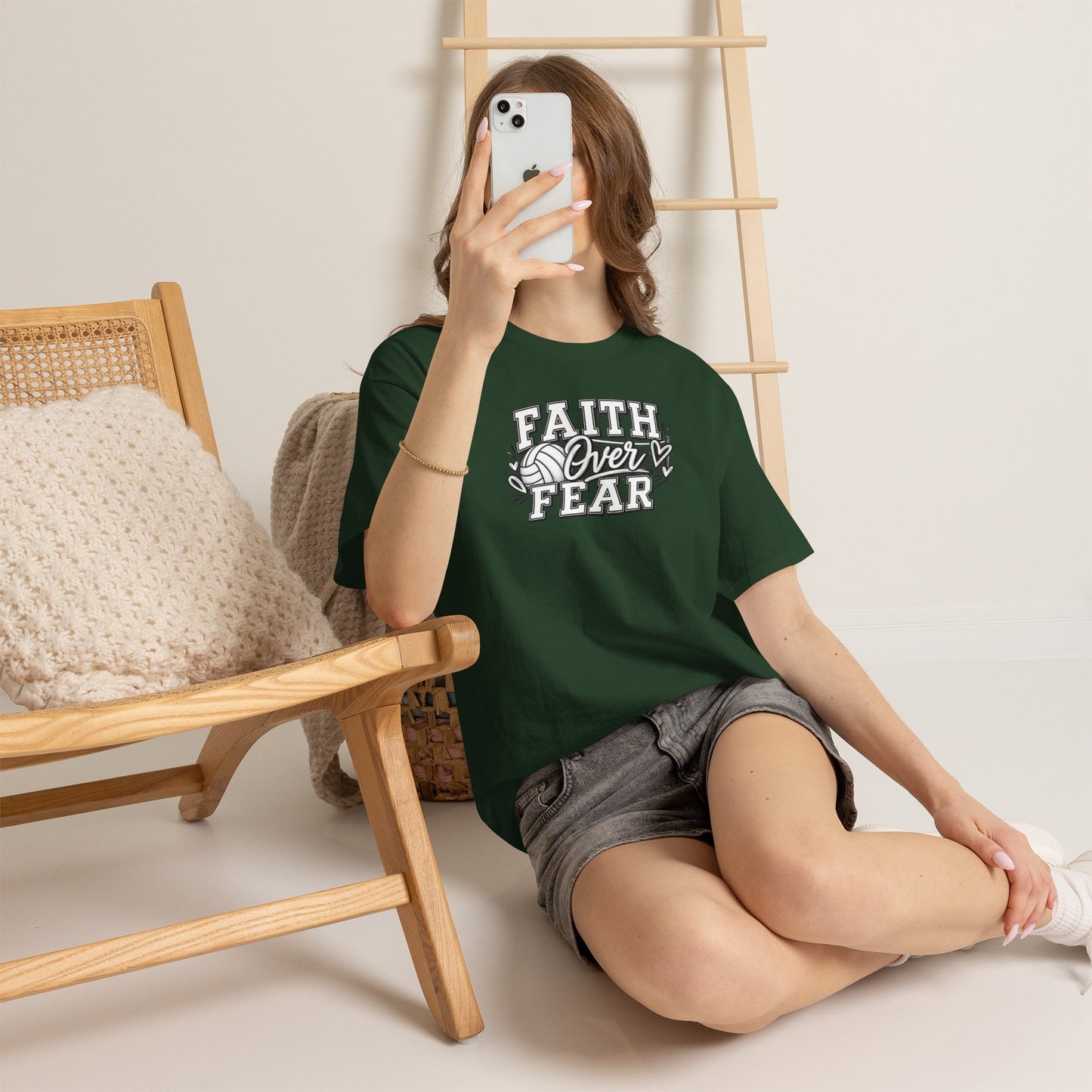 Faith Over Fear T‑Shirt - Inspirational Christian Tee