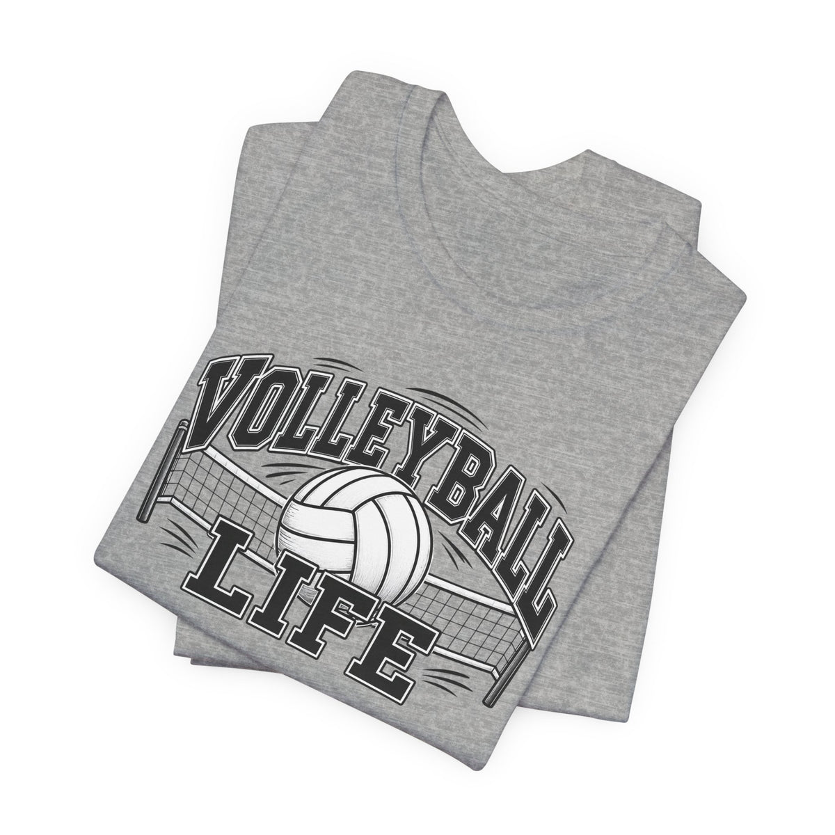 Volleyball Life Tee — Graphic Volleyball Net Shirt