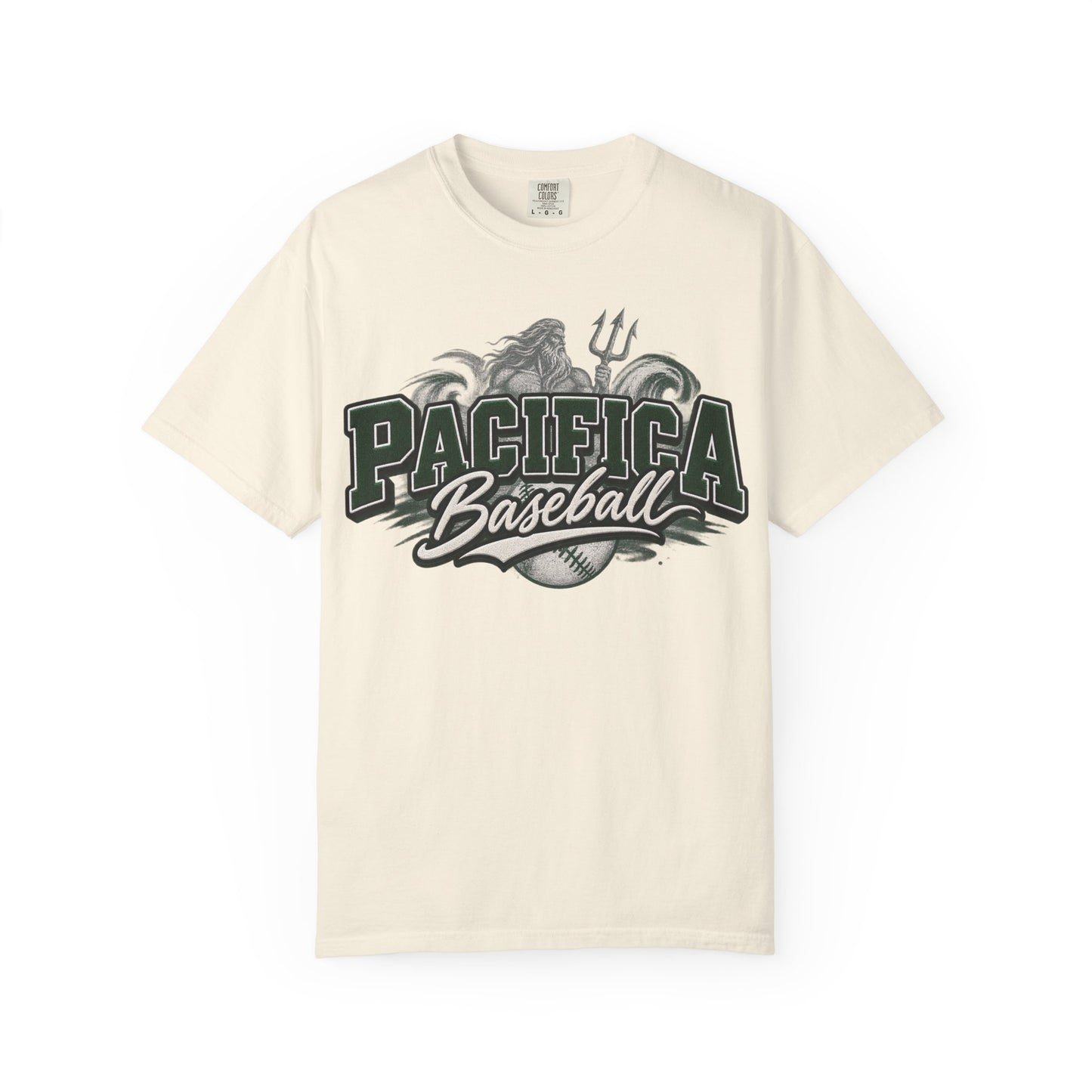 Pacifica Baseball T‑Shirt – Retro Trident Sports Tee