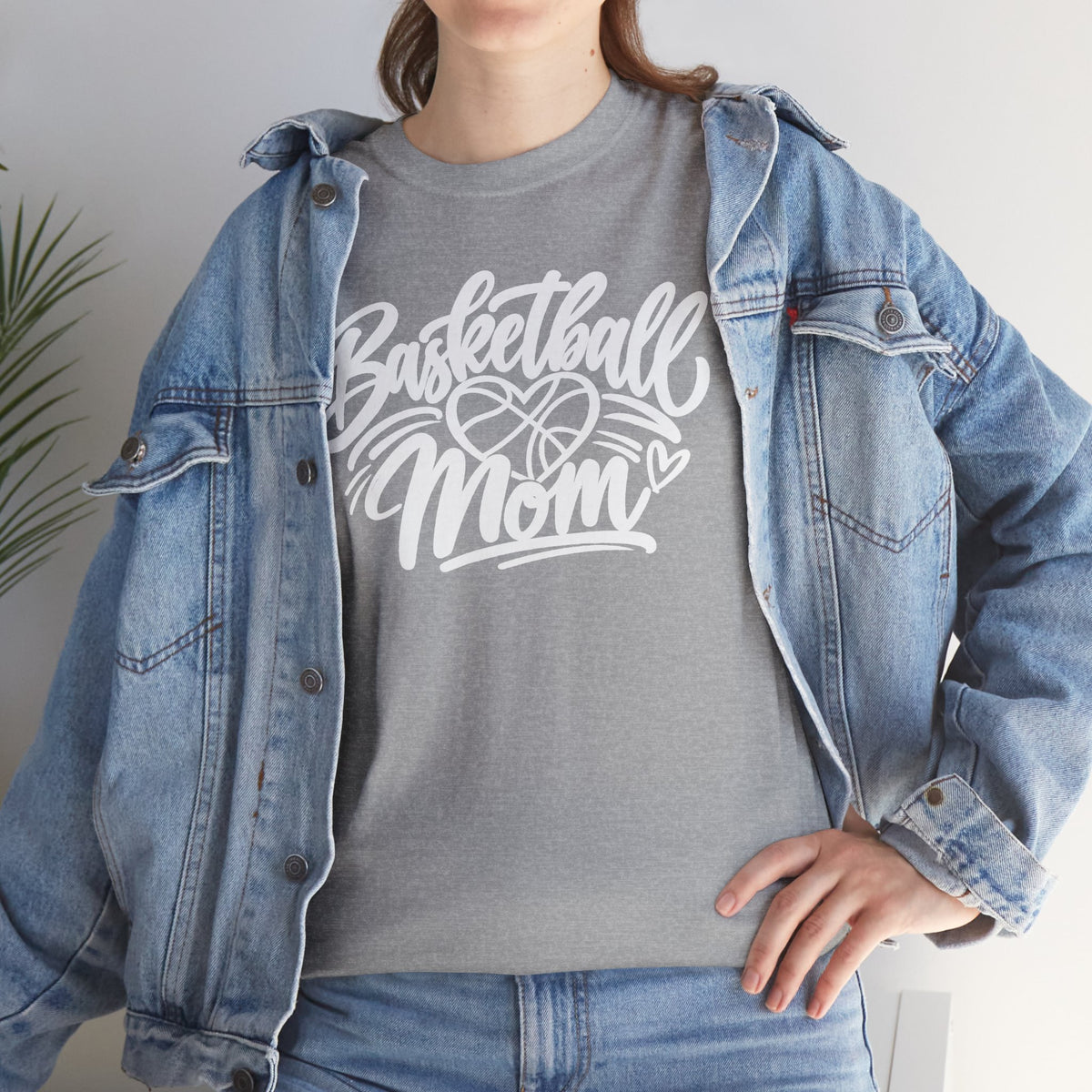 Basketball Mom T-Shirt — Script Logo Tee for Proud Coaches & Fans