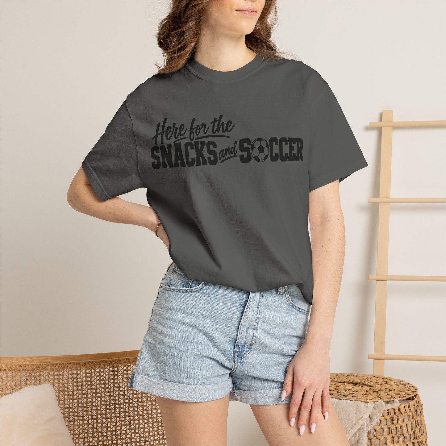 Here for the Snacks and Soccer T‑Shirt