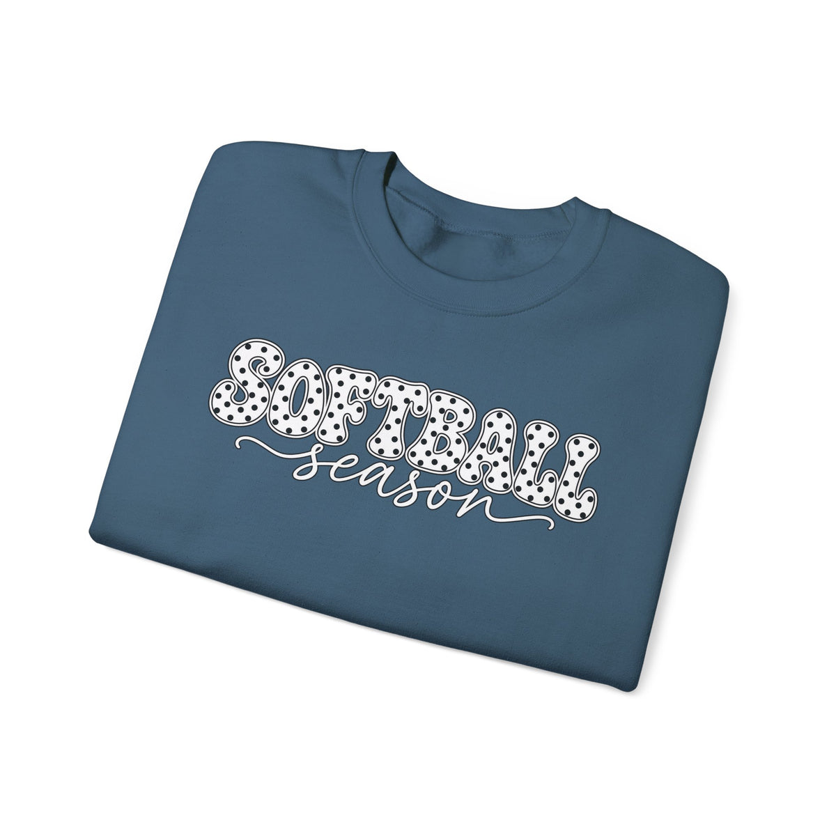 Softball Polka dot Crewneck Sweatshirt