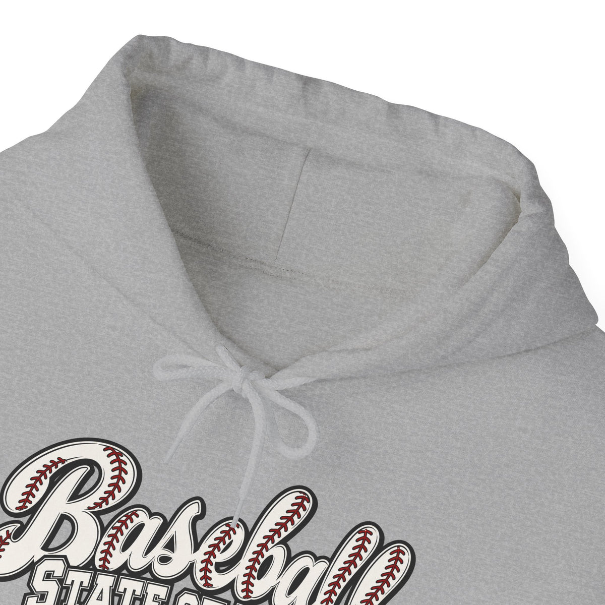 Baseball State of Mind Hoodie — Retro Script Baseball Pullover