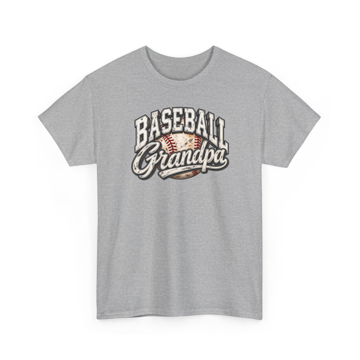 Baseball Grandpa T-Shirt — Vintage Baseball Graphic Tee for Grandfathers