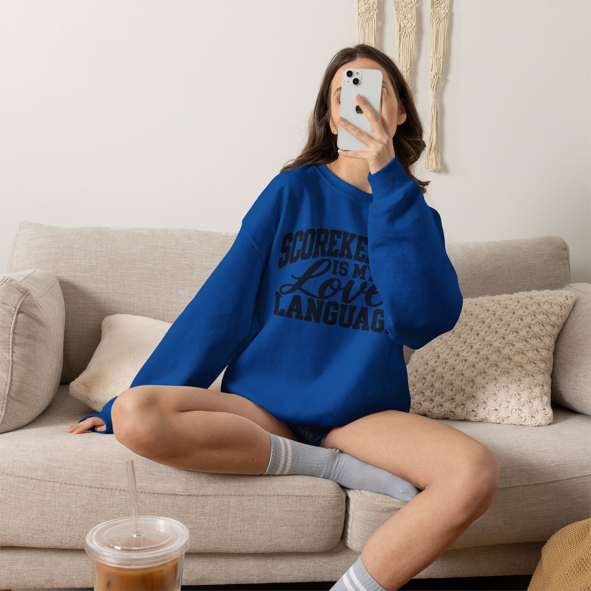 Scorekeeping Is My Love Language Sweatshirt — Funny Sports Scorekeeper Crewneck