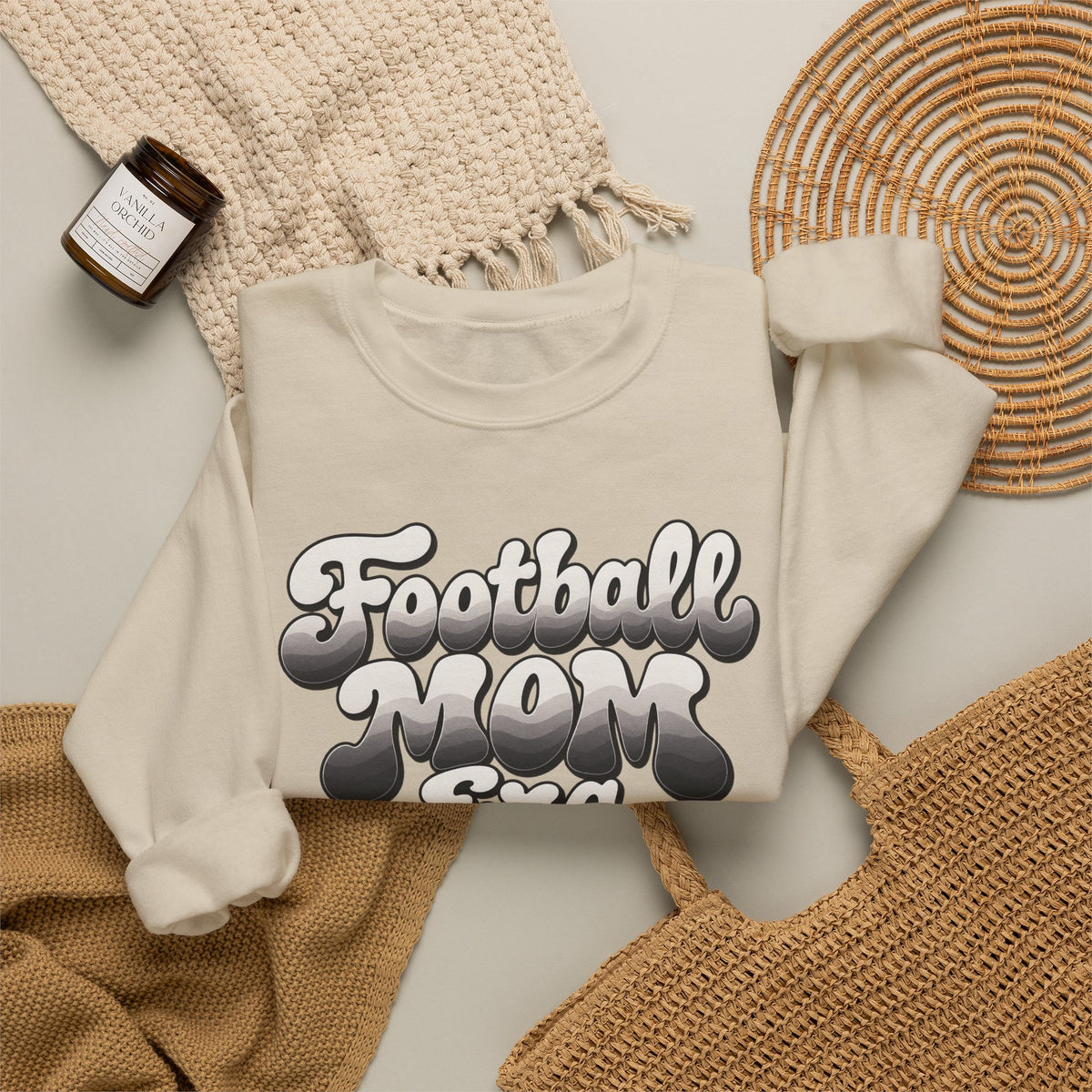 Football Mom Era Crewneck Sweatshirt