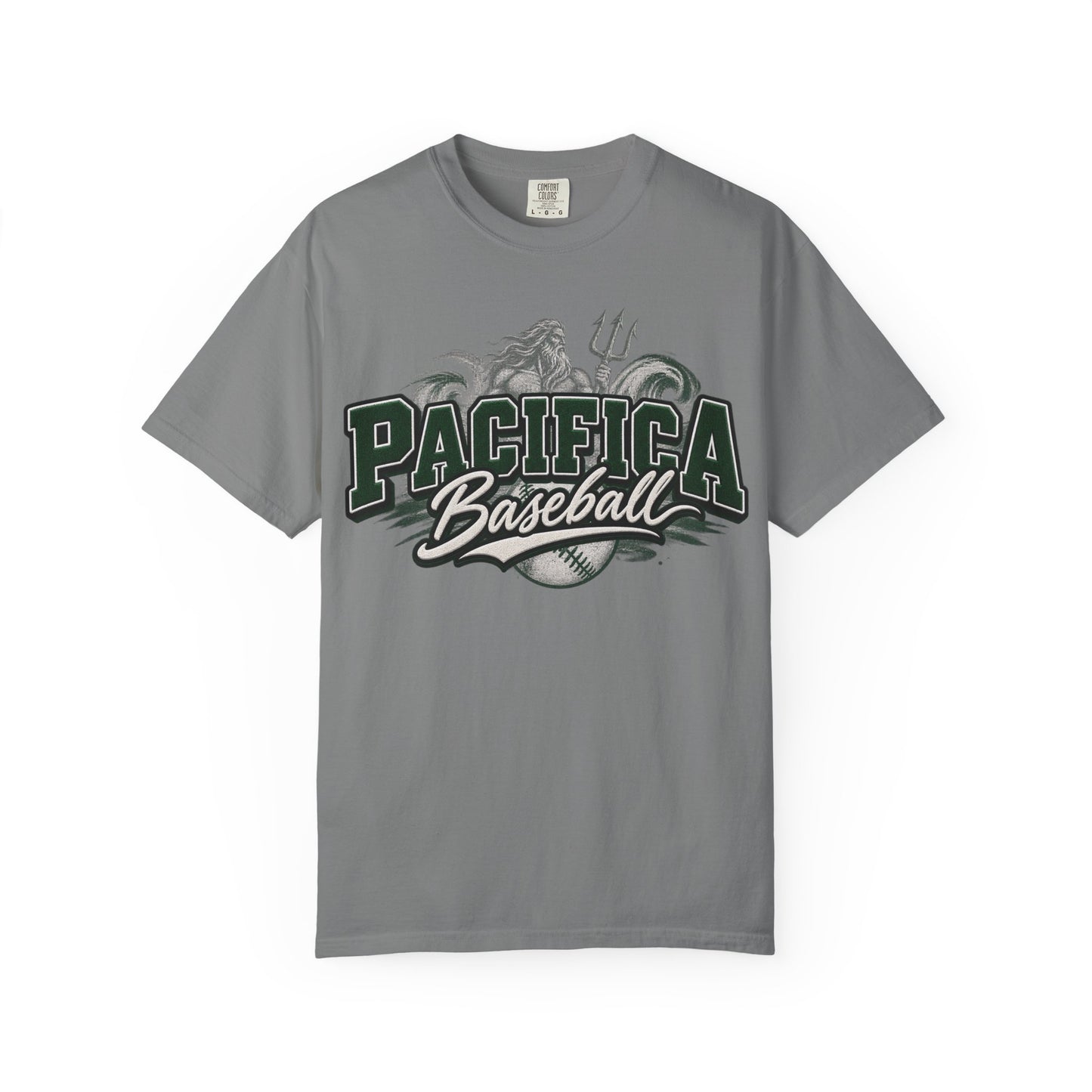 Pacifica Baseball T‑Shirt – Retro Trident Sports Tee