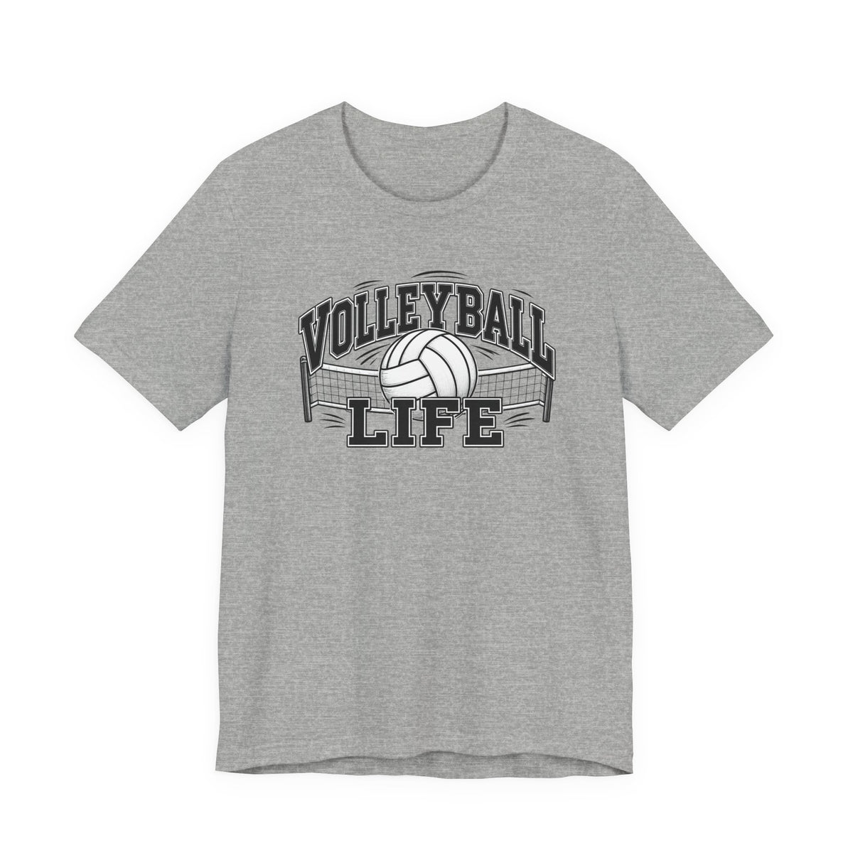 Volleyball Life Tee — Graphic Volleyball Net Shirt