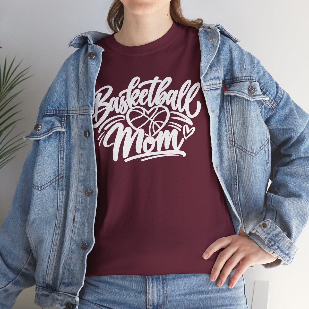 Basketball Mom T-Shirt — Script Logo Tee for Proud Coaches & Fans