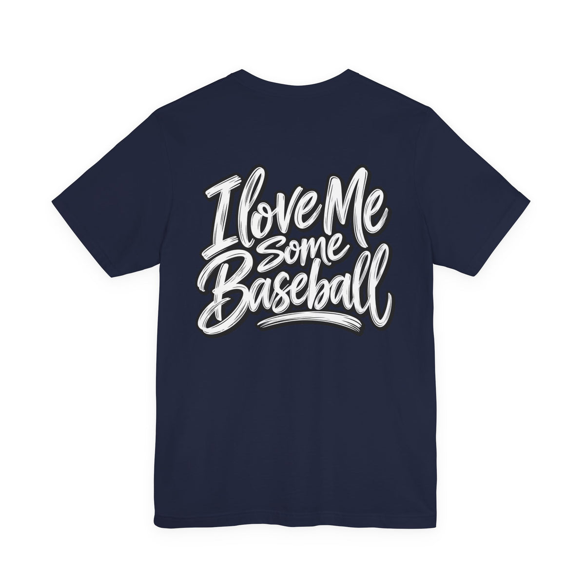 I Love Me Some Baseball T‑Shirt — Heart Baseball Graphic Tee