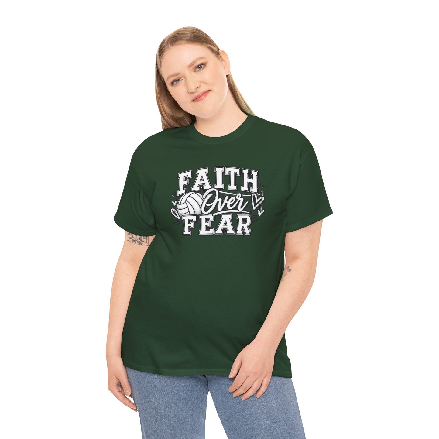 Faith Over Fear T‑Shirt - Inspirational Christian Tee