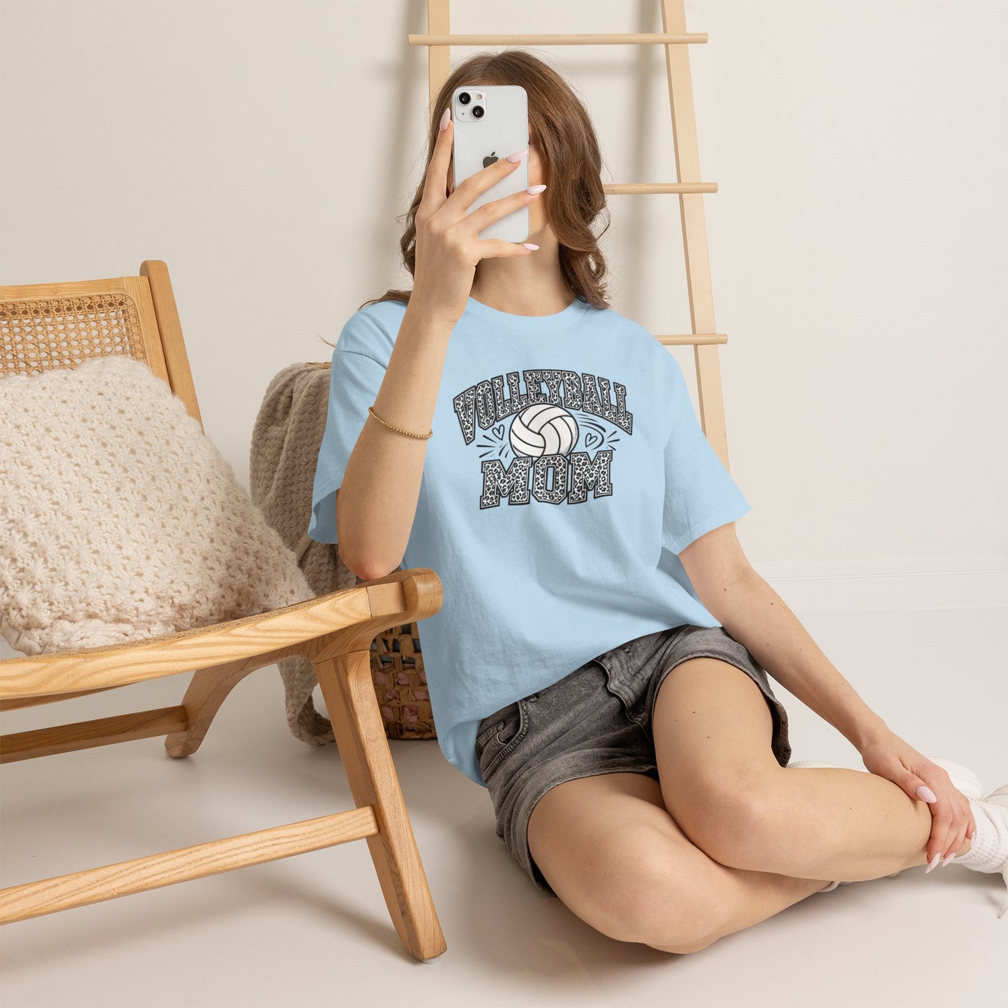 Volleyball Mom T-Shirt — Retro Volleyball Graphic Tee for Proud Moms