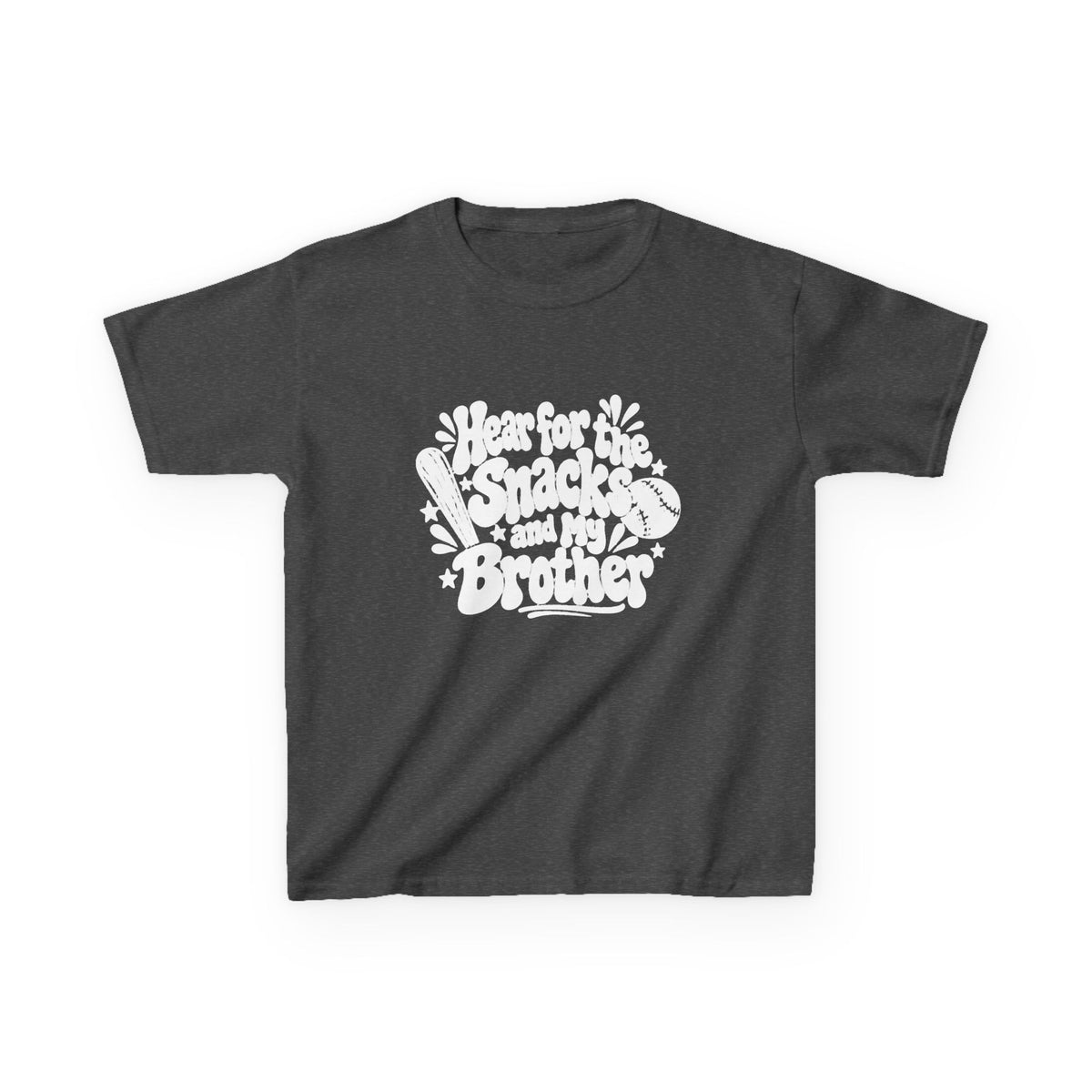 Kids T‑Shirt “I’m for the Snacks (Not My Brother)” Retro Graphic Tee
