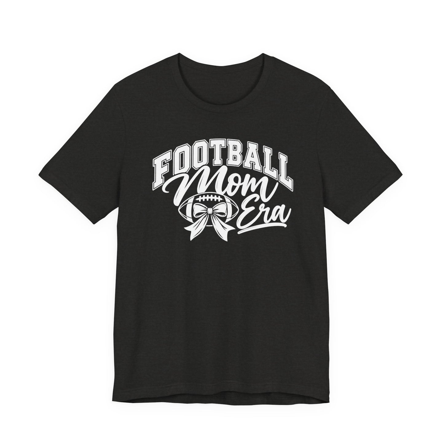 Football Mom Era T-Shirt – Cute Pink Game Day Tee with Football Ribbon
