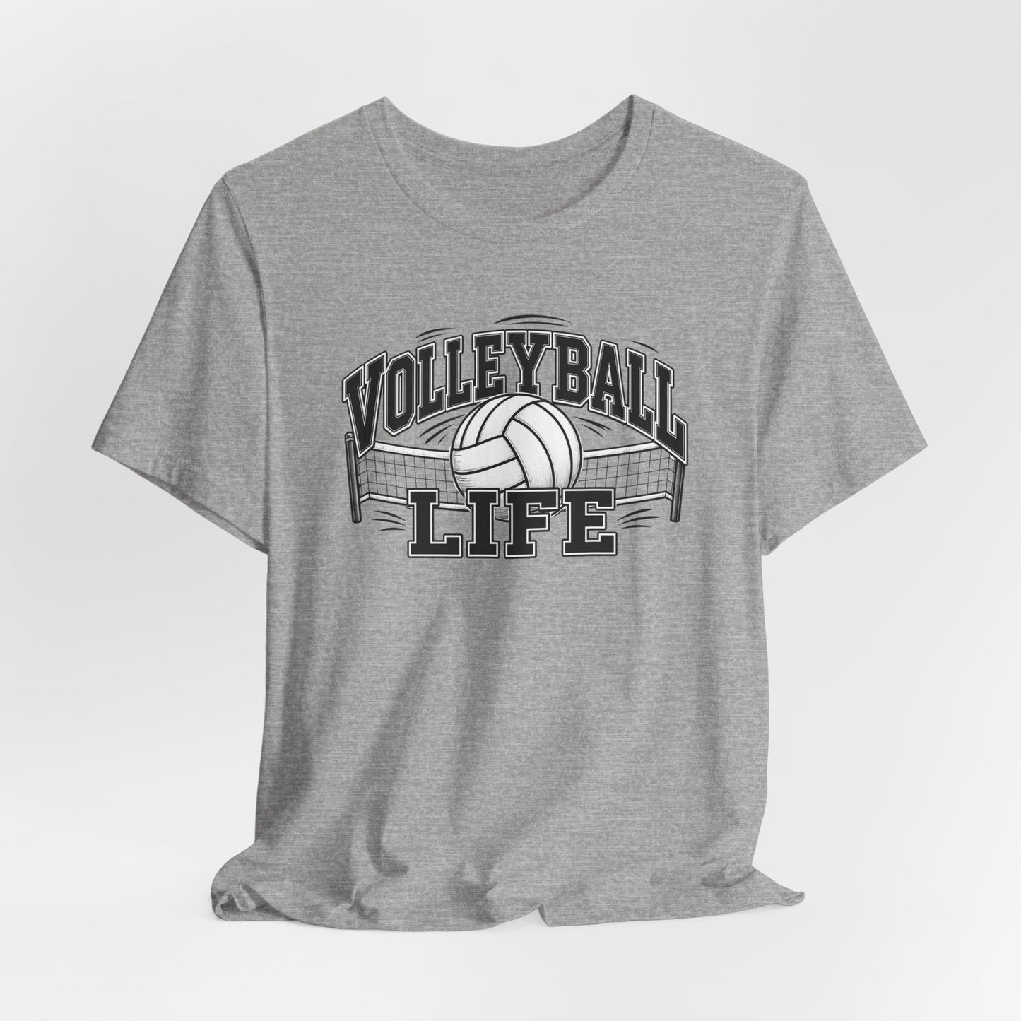 Volleyball Life Tee — Graphic Volleyball Net Shirt