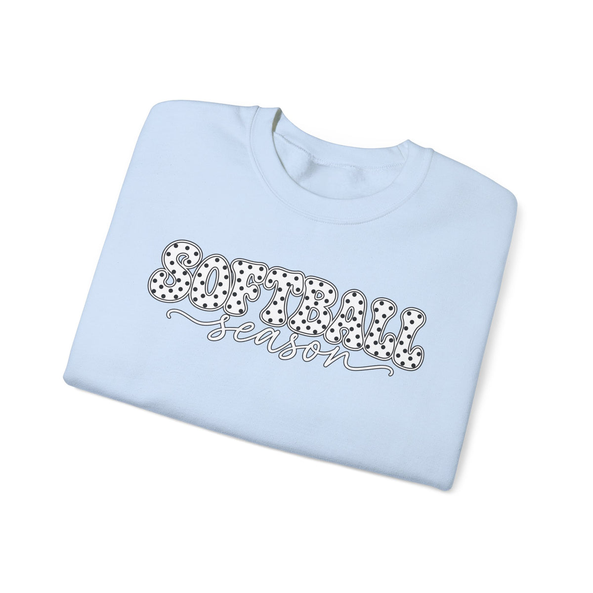 Softball Polka dot Crewneck Sweatshirt
