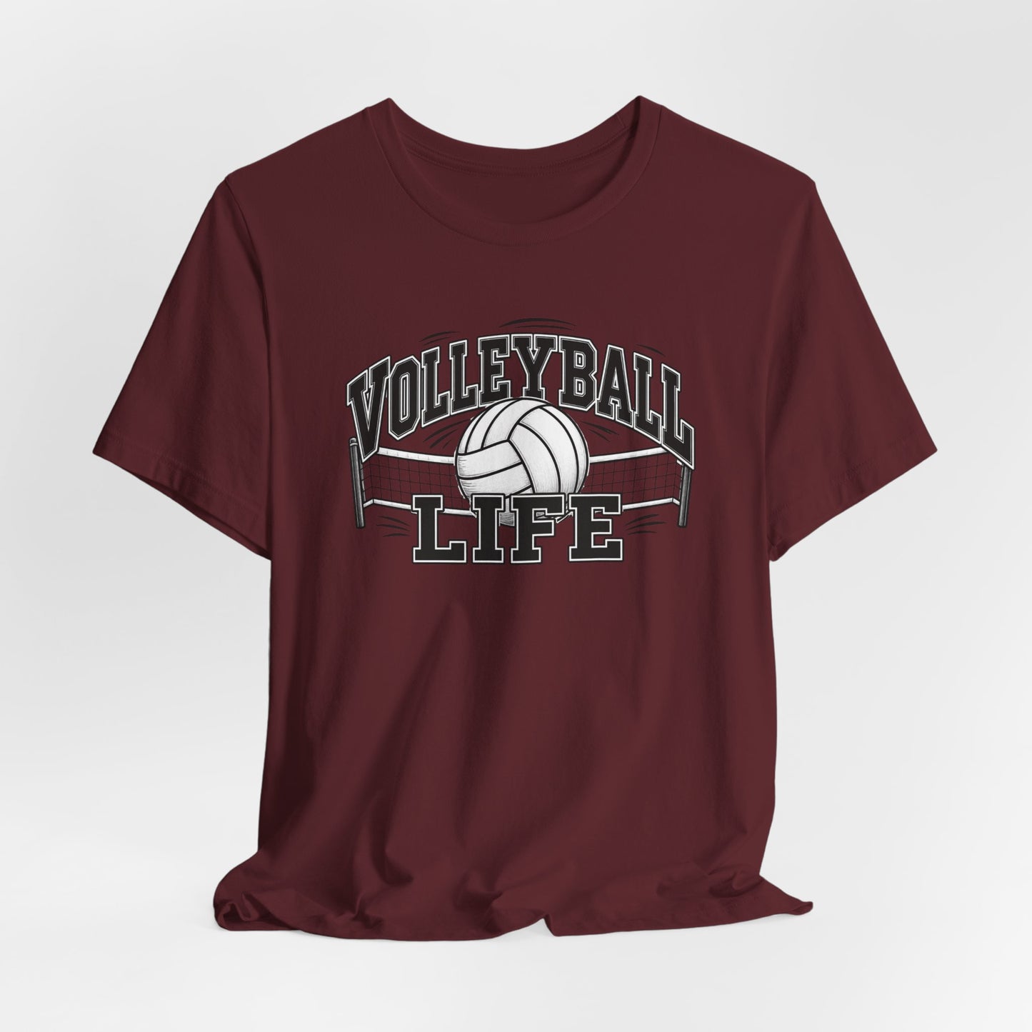 Volleyball Life Tee — Graphic Volleyball Net Shirt
