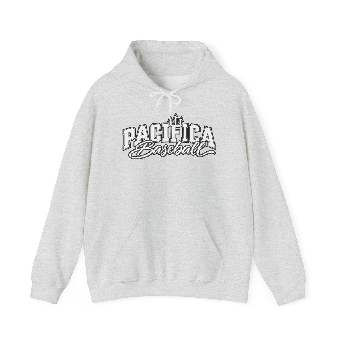 Pacifica Baseball Hoodie — Vintage Script Team Logo Sweatshirt