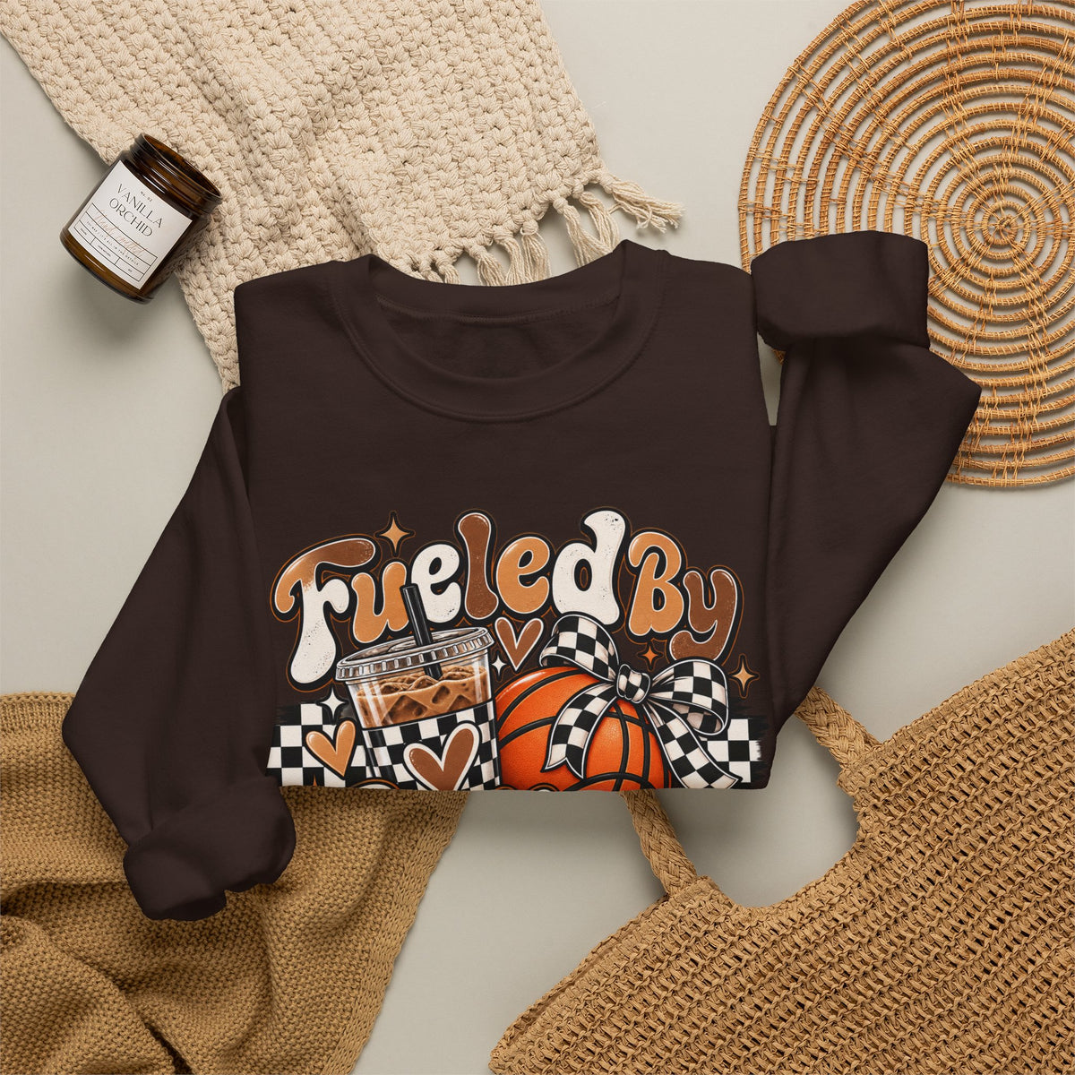 Heavy Blend™ Basketball Crewneck Sweatshirt