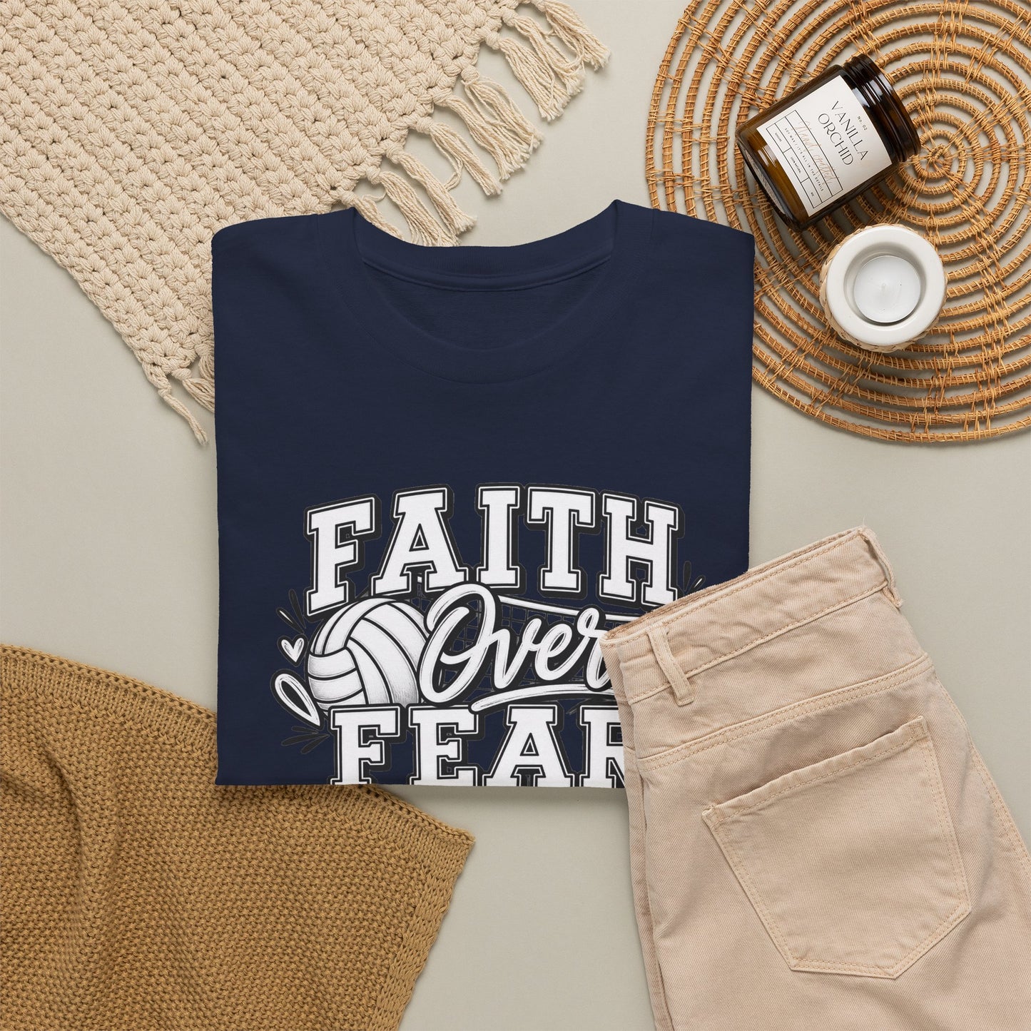 Faith Over Fear T‑Shirt - Inspirational Christian Tee