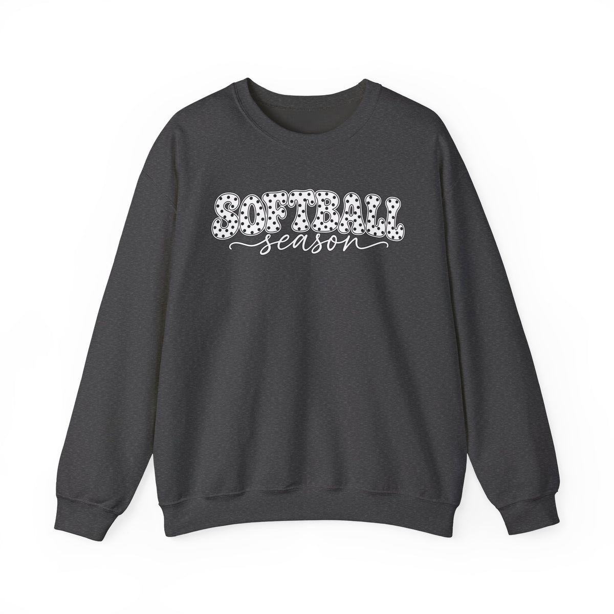 Softball Polka dot Crewneck Sweatshirt