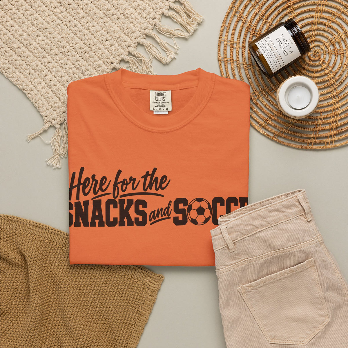 Here for the Snacks and Soccer T‑Shirt