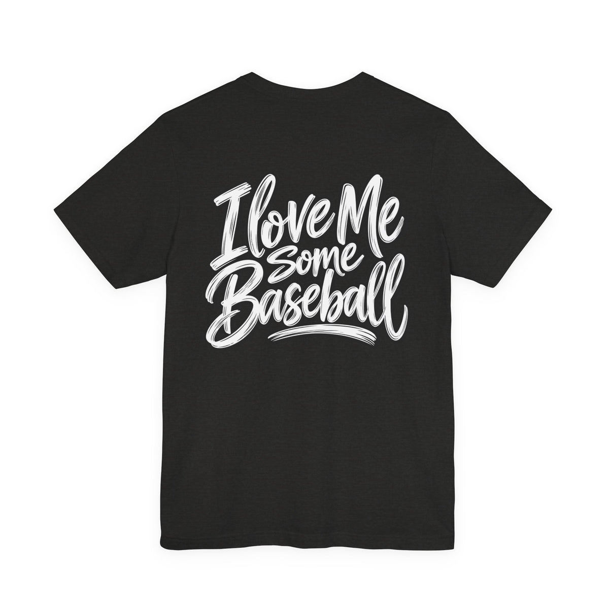 I Love Me Some Baseball T‑Shirt — Heart Baseball Graphic Tee