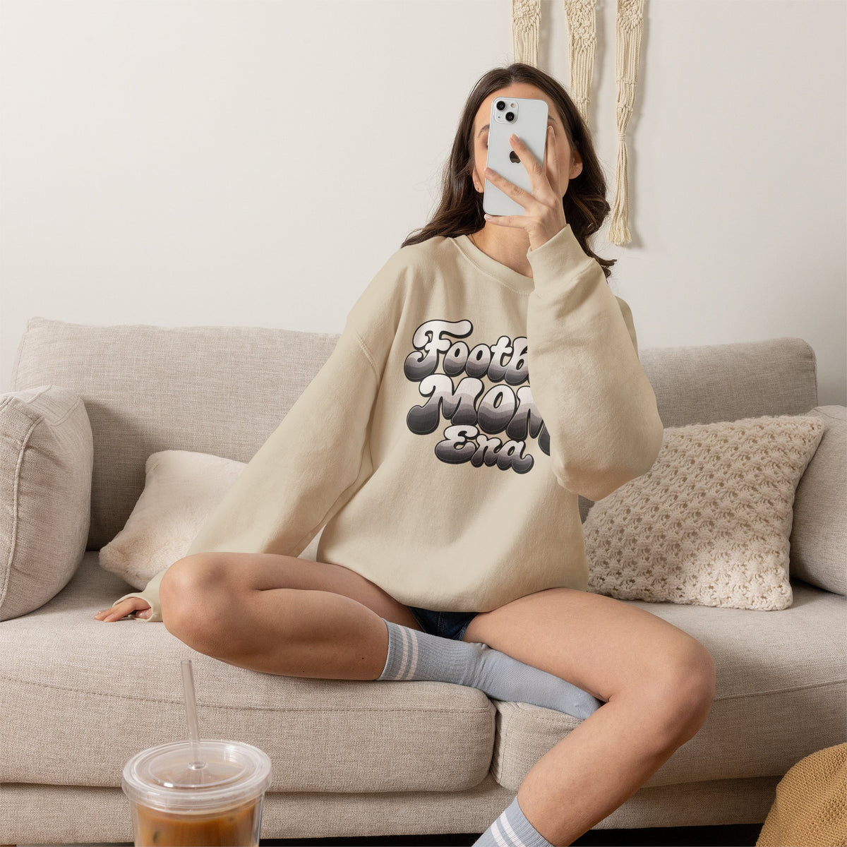 Football Mom Era Crewneck Sweatshirt