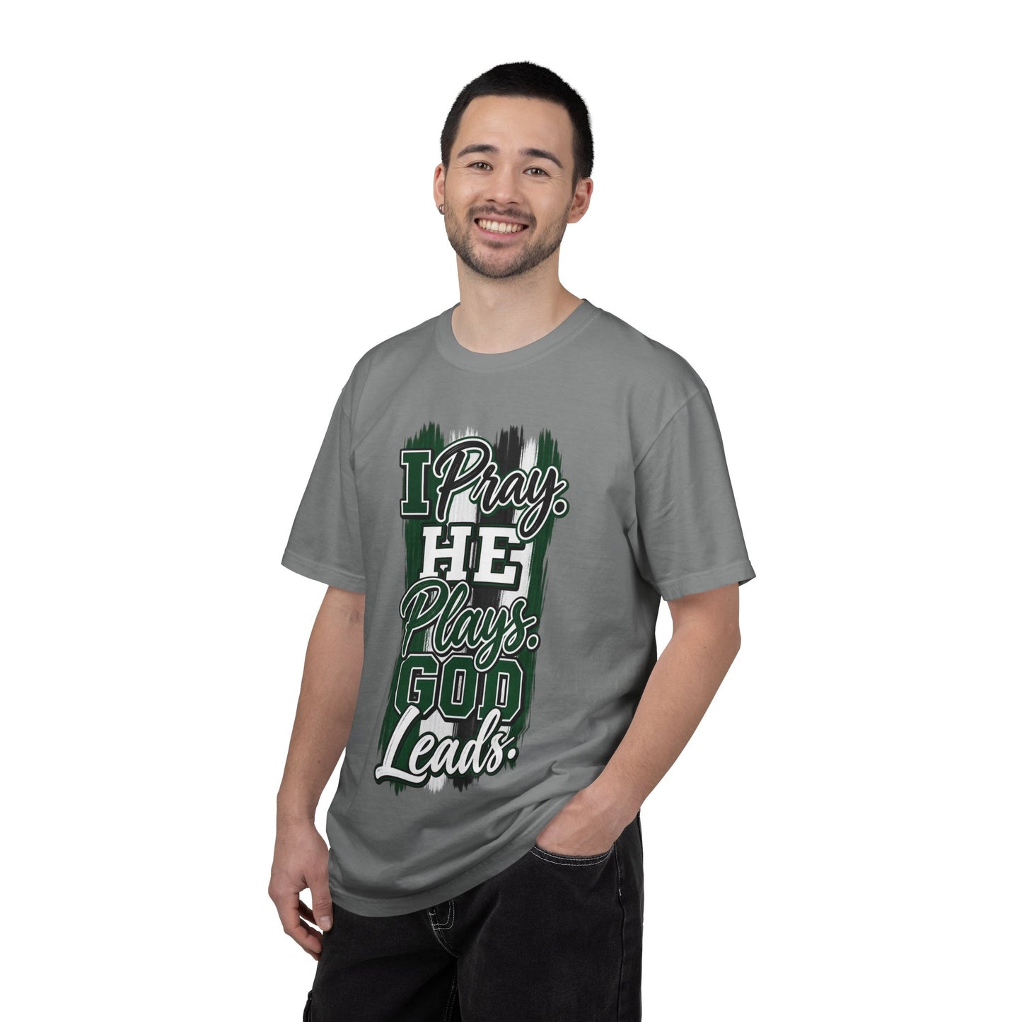 I Pray He Plays God Leads T-Shirt