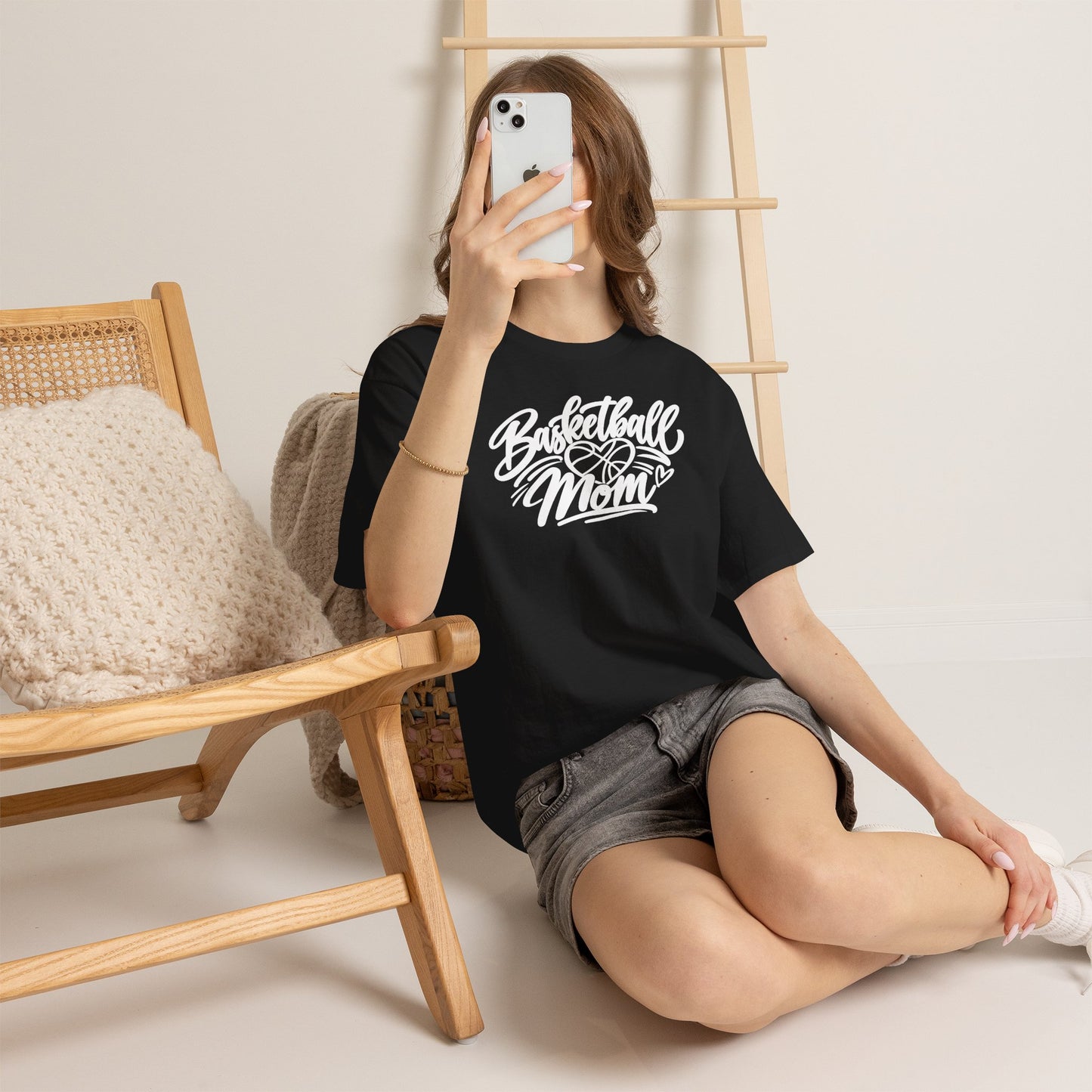 Basketball Mom T-Shirt — Script Logo Tee for Proud Coaches & Fans