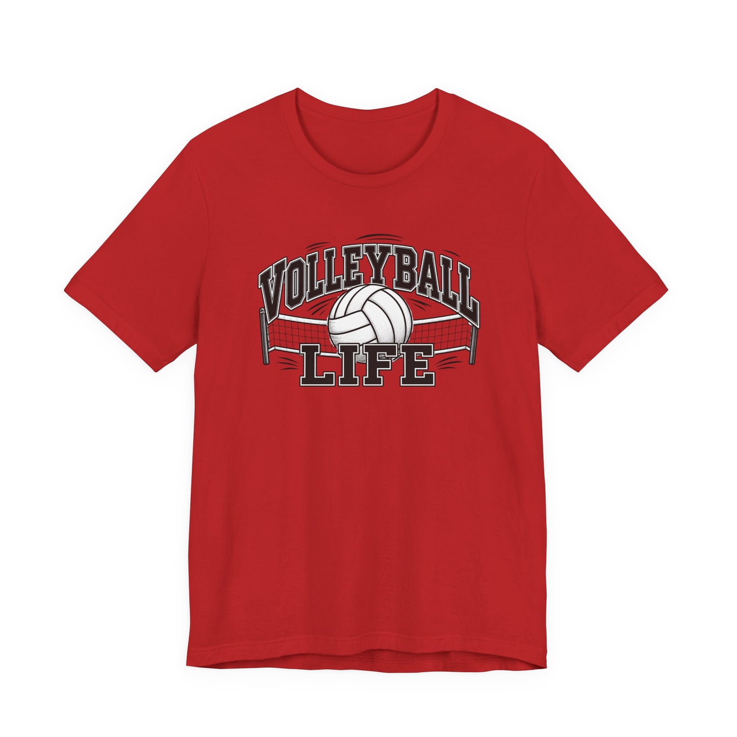 Volleyball Life Tee — Graphic Volleyball Net Shirt