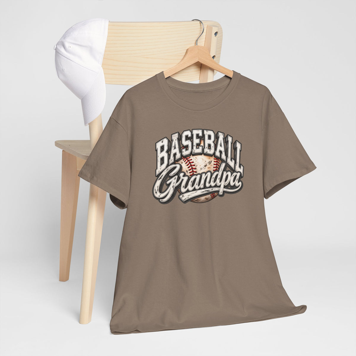 Baseball Grandpa T-Shirt — Vintage Baseball Graphic Tee for Grandfathers