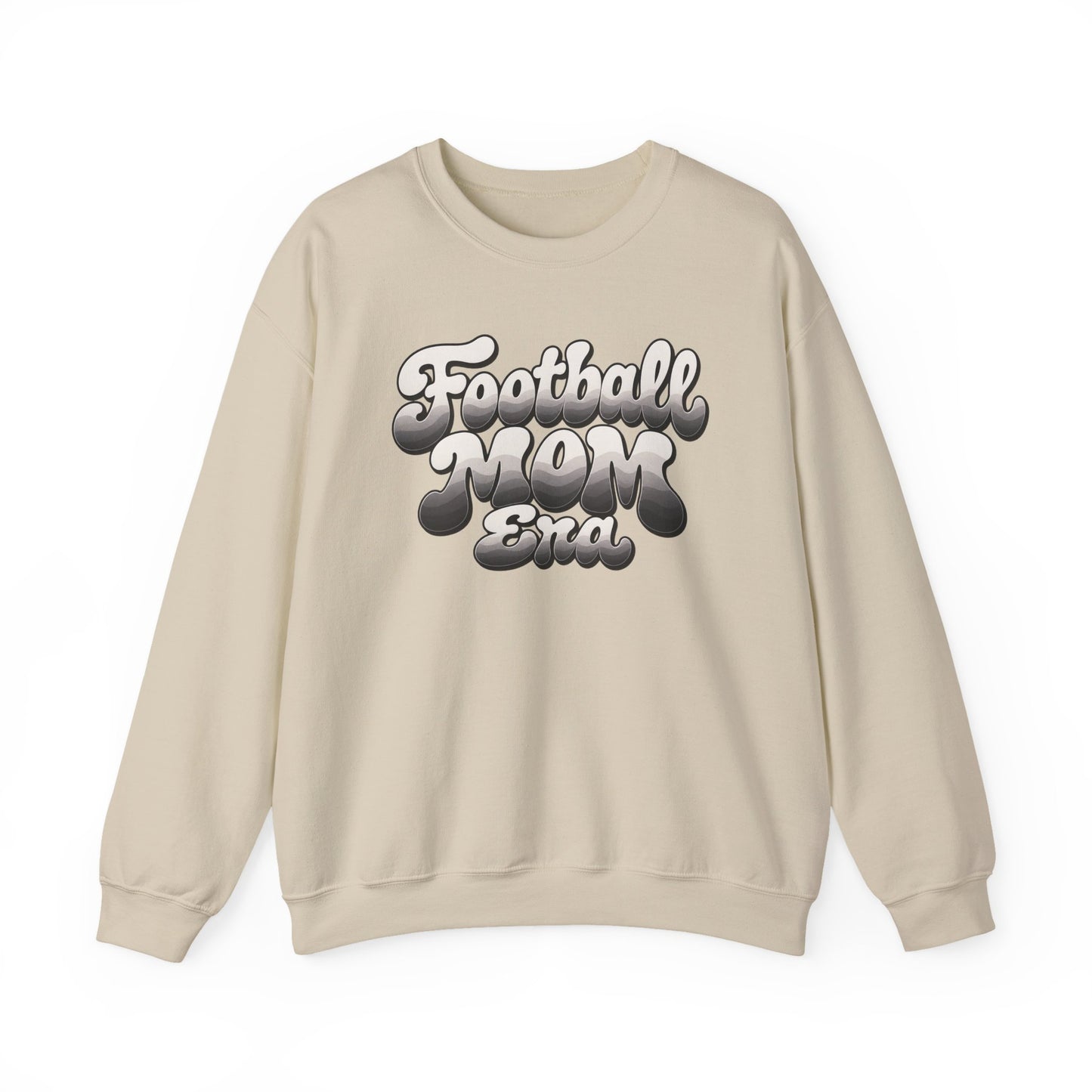 Football Mom Epic Crewneck Sweatshirt — Retro Bubble Letter Graphic