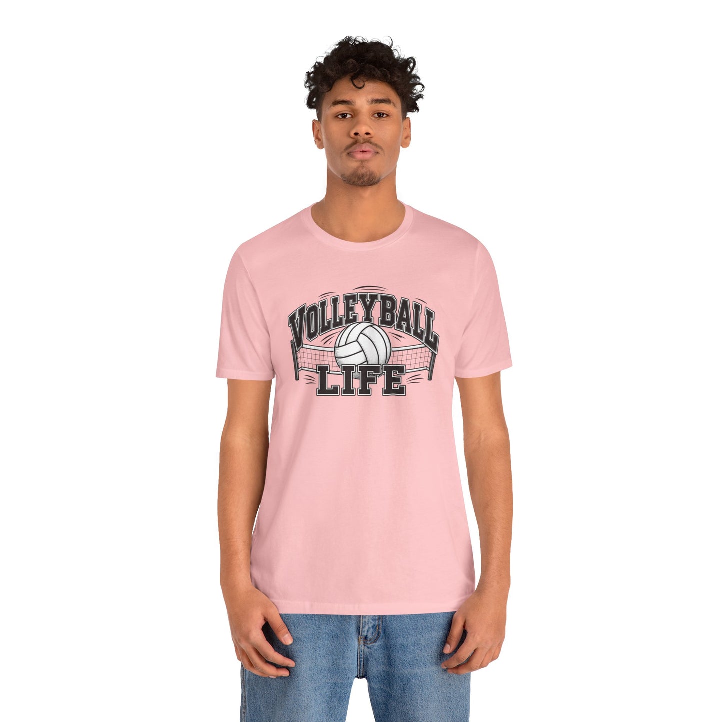 Volleyball Life Tee — Graphic Volleyball Net Shirt