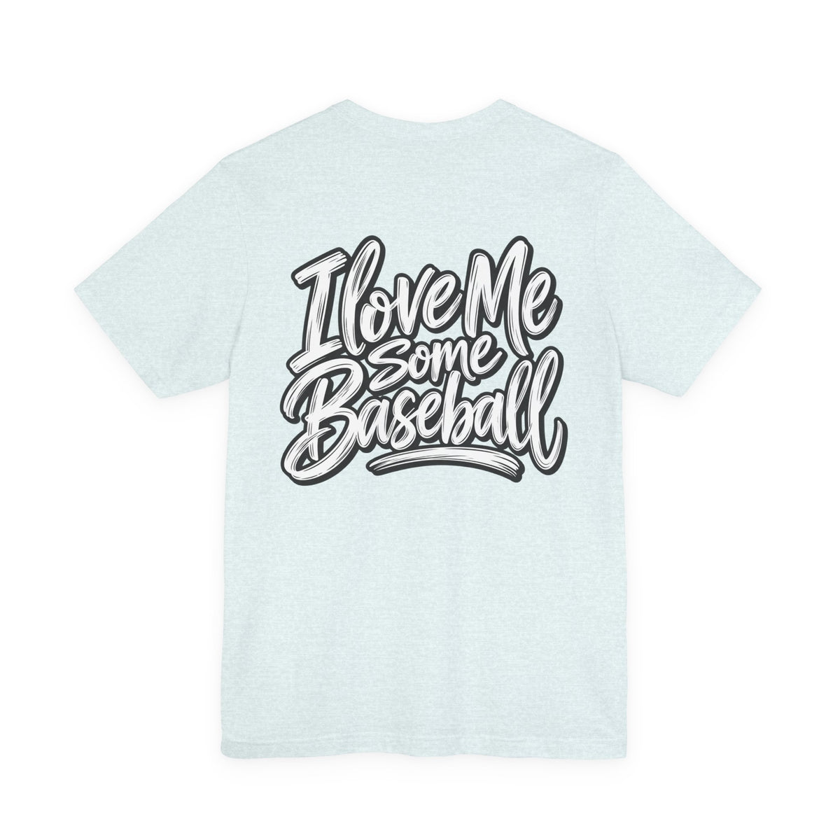 I Love Me Some Baseball T‑Shirt — Heart Baseball Graphic Tee