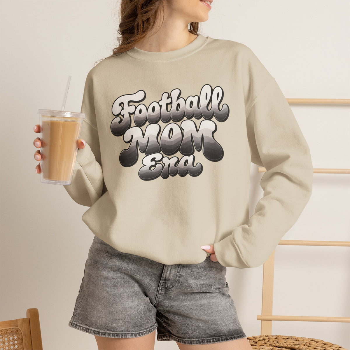 Football Mom Era Crewneck Sweatshirt