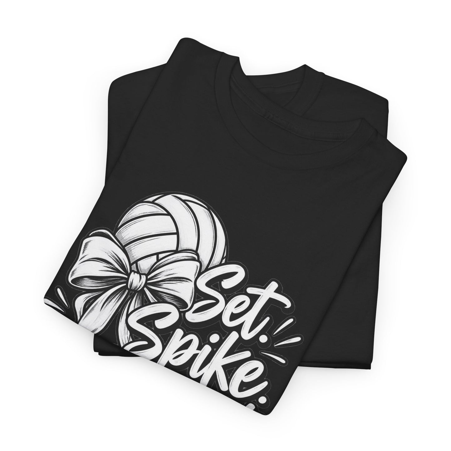 Volleyball Tee – “Set, Spike, Repeat” Graphic T-Shirt