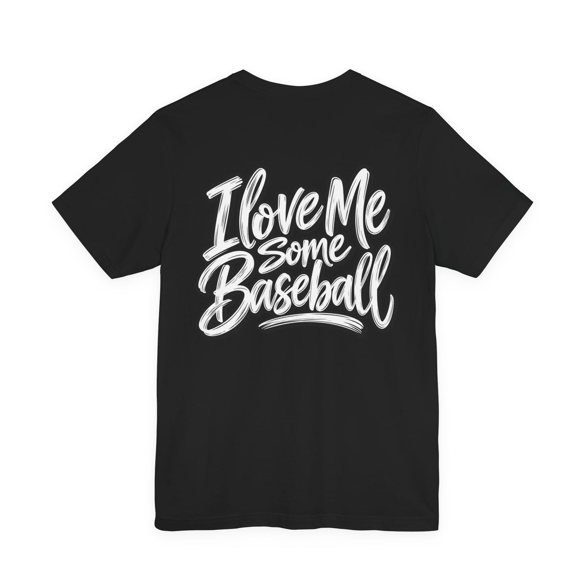 I Love Me Some Baseball T‑Shirt — Heart Baseball Graphic Tee