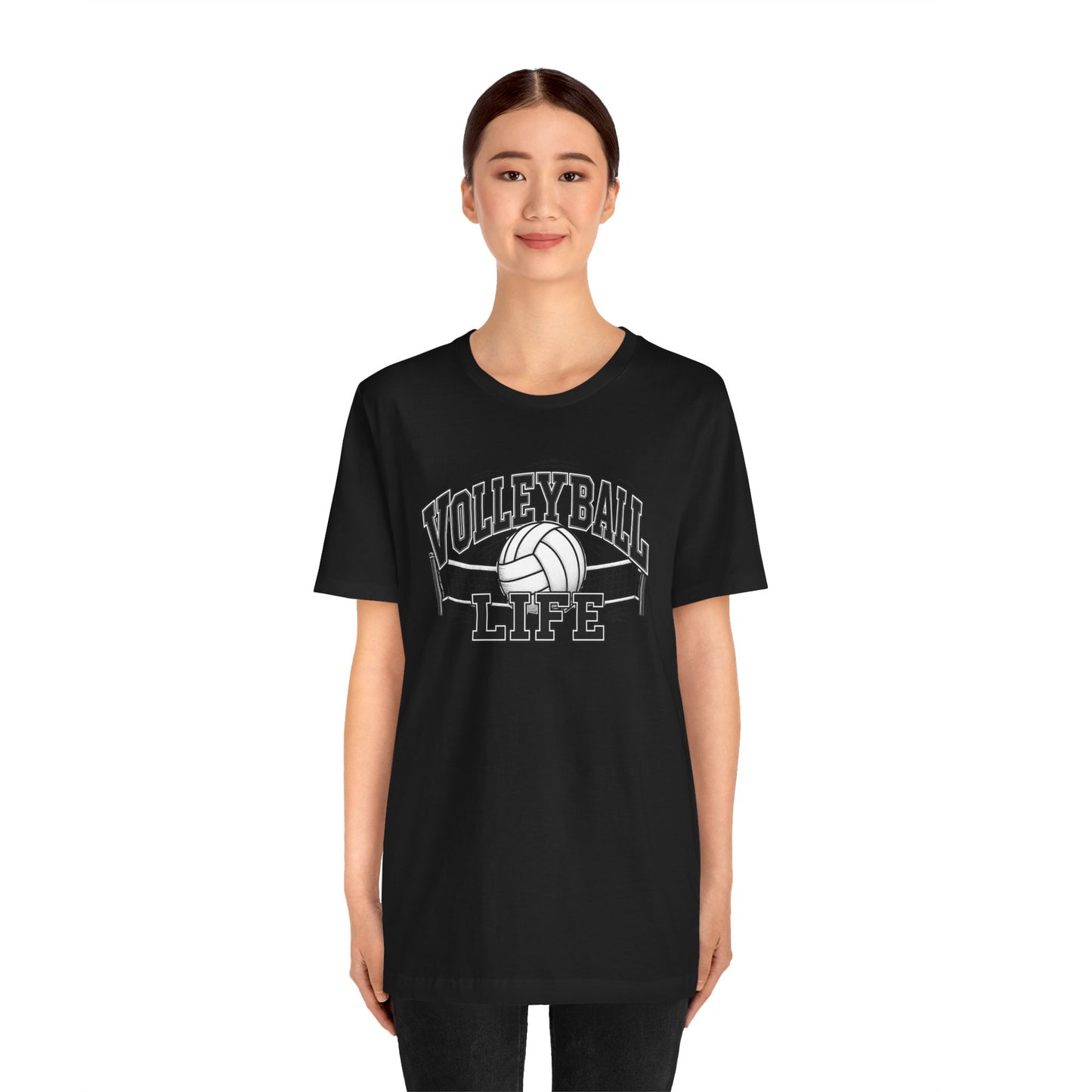 Volleyball Life Tee — Graphic Volleyball Net Shirt