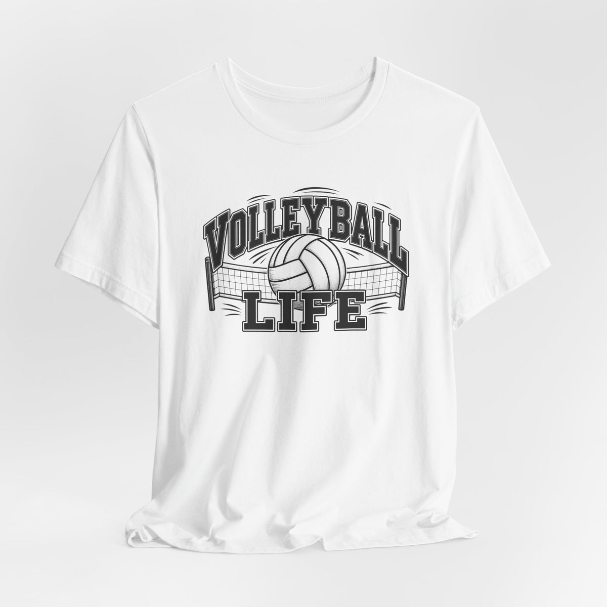 Volleyball Life Tee — Graphic Volleyball Net Shirt
