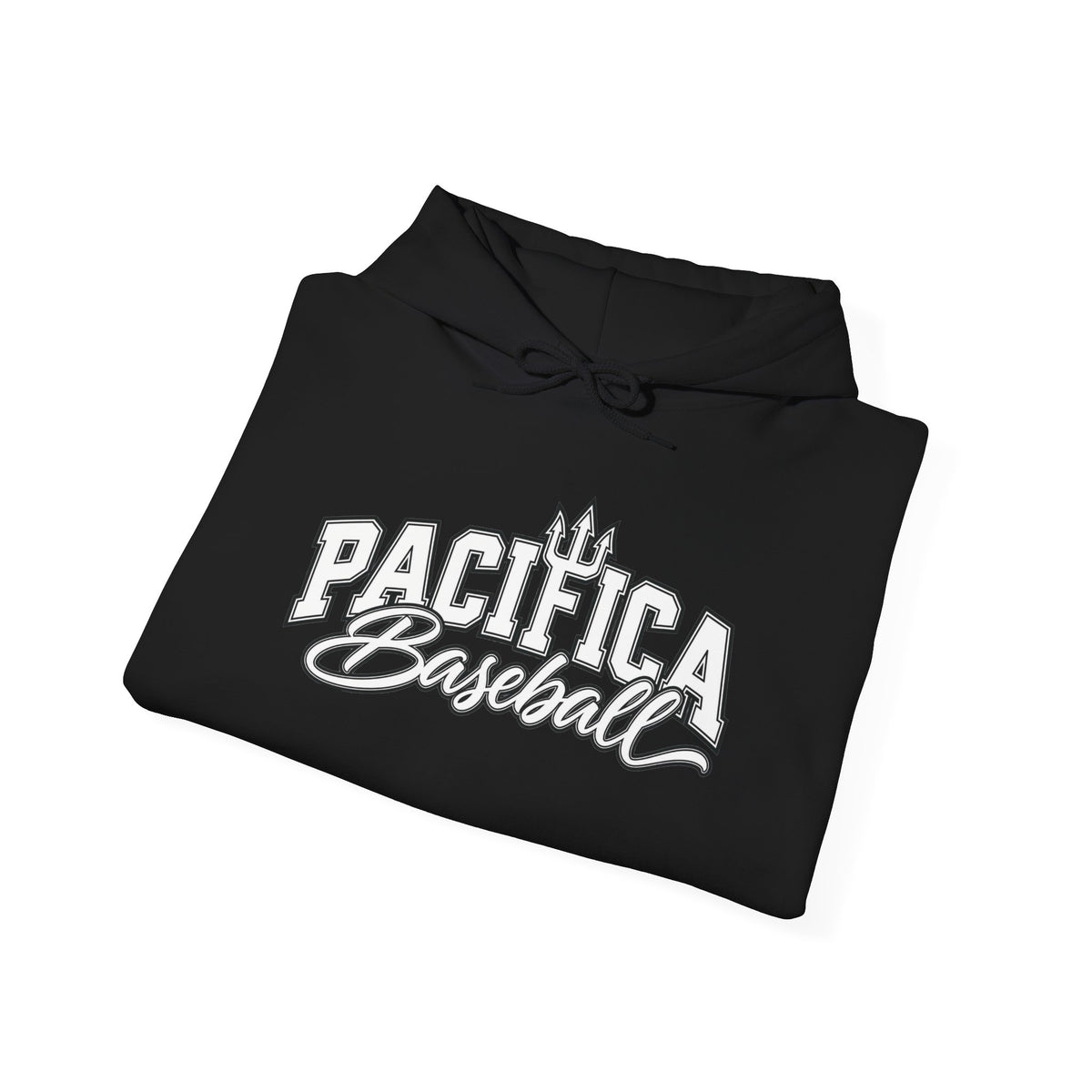 Pacifica Baseball Hoodie — Vintage Script Team Logo Sweatshirt
