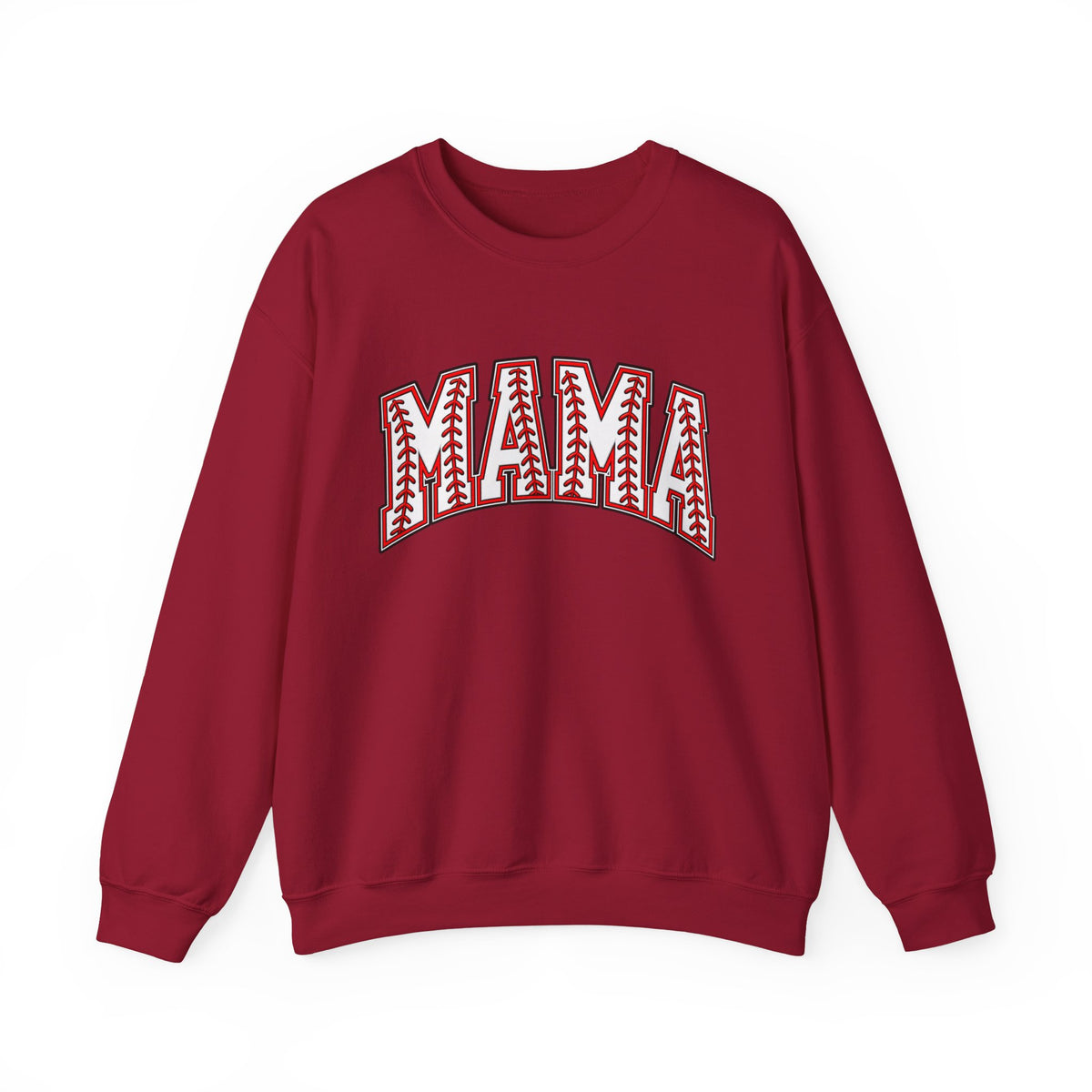 Mama Baseball Stitch Crewneck Sweatshirt
