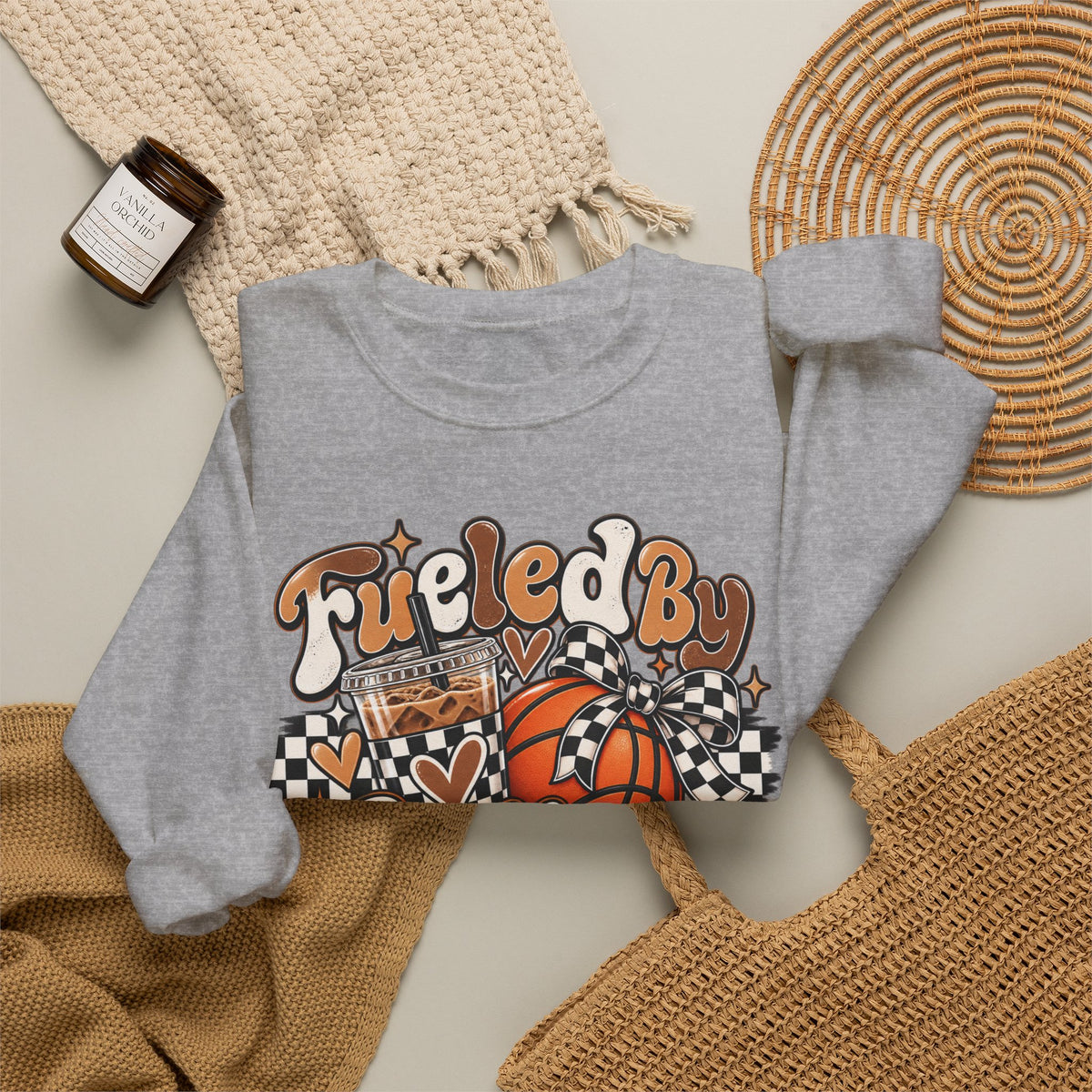 Heavy Blend™ Basketball Crewneck Sweatshirt