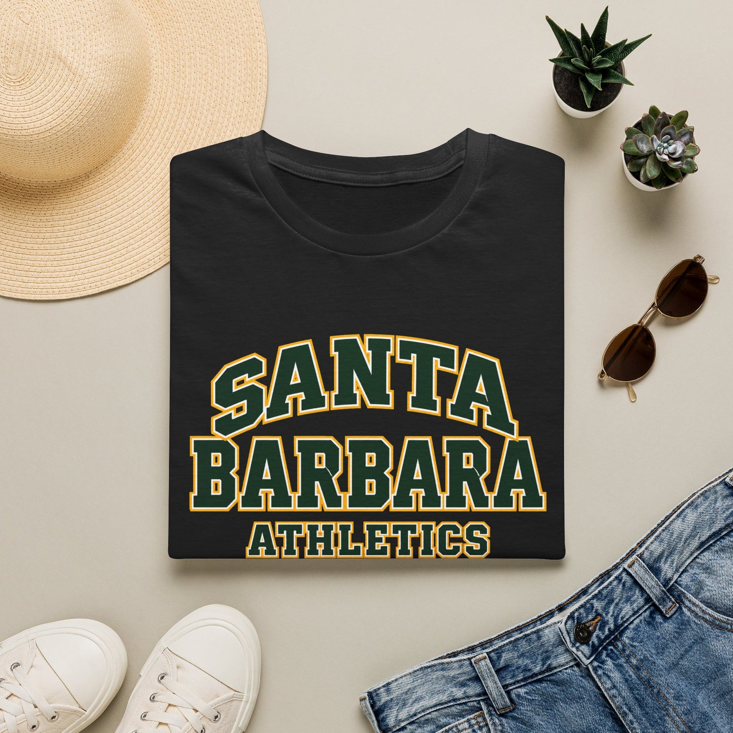 Santa Barbara Athletics T‑Shirt — Collegiate Vintage Campus Tee