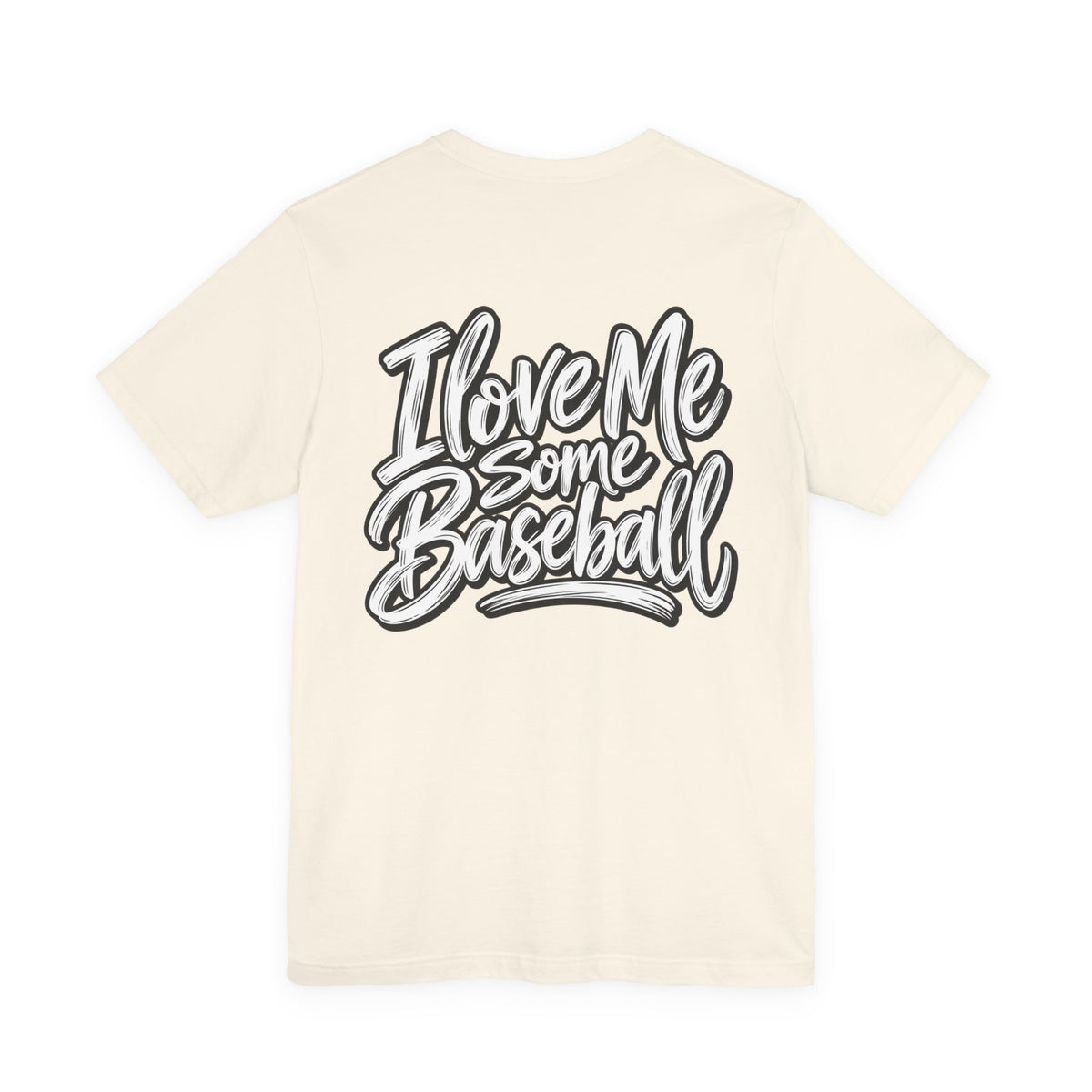 I Love Me Some Baseball T‑Shirt — Heart Baseball Graphic Tee