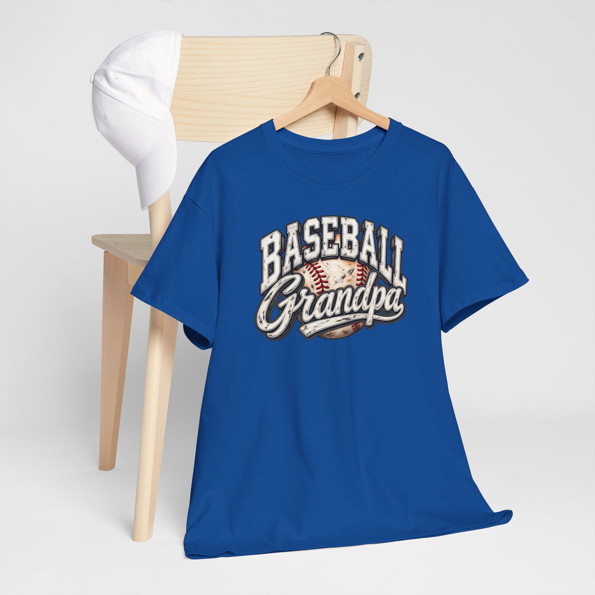 Baseball Grandpa T-Shirt — Vintage Baseball Graphic Tee for Grandfathers