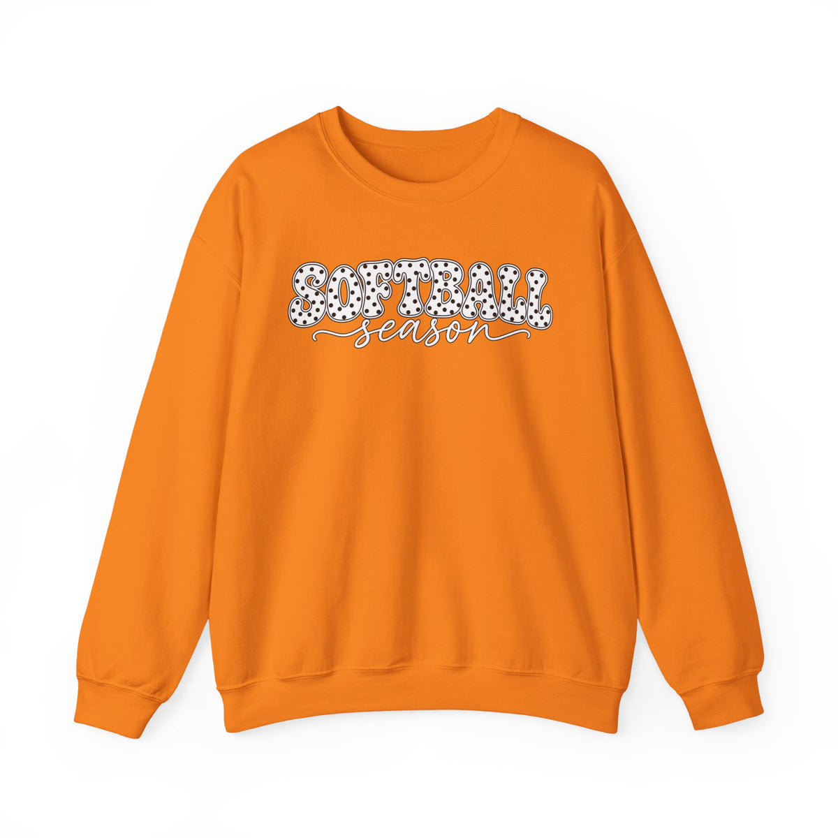 Softball Polka dot Crewneck Sweatshirt