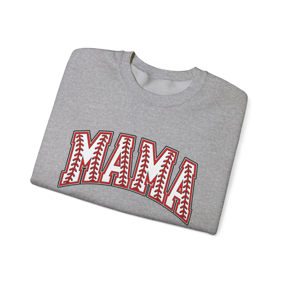 Mama Baseball Stitch Crewneck Sweatshirt