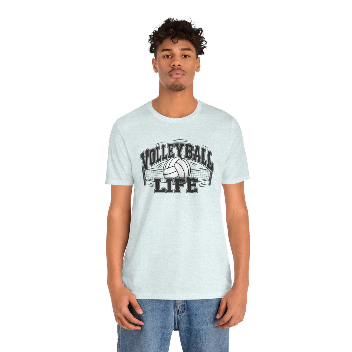 Volleyball Life Tee — Graphic Volleyball Net Shirt