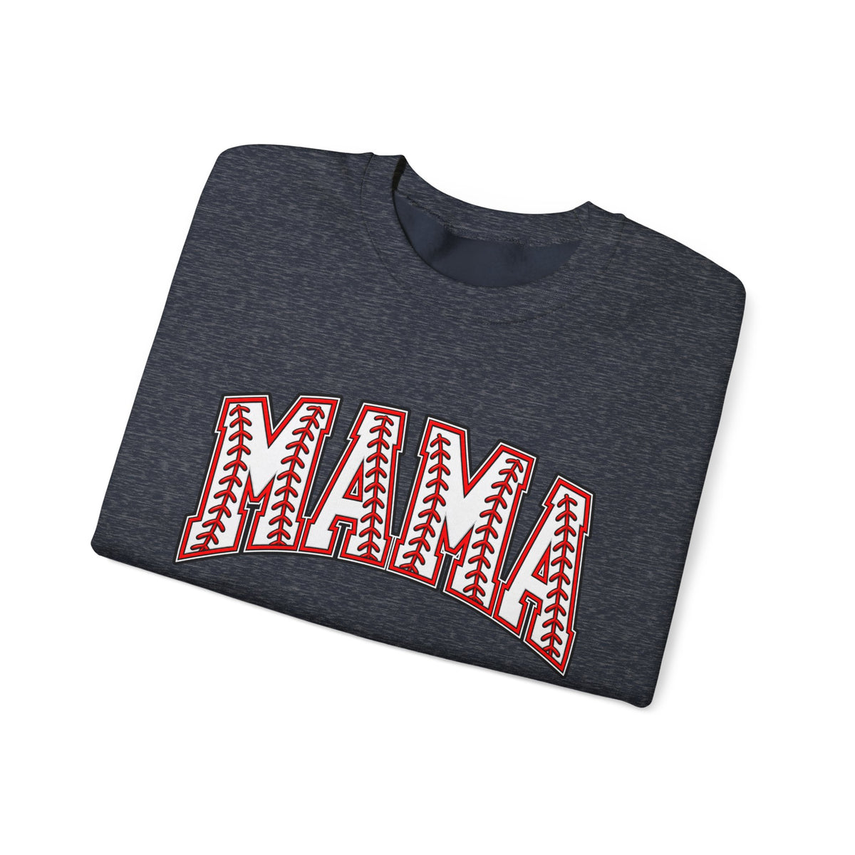 Mama Baseball Stitch Crewneck Sweatshirt